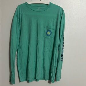 Vineyard Vines Men's Green Long Sleeve Shirt